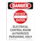 Signmission OSHA Danger Sign, 10" Height, Rigid Plastic, Portrait Electrical, Portrait, V-1914 OS-DS-P-710-V-1914 - alternate 1